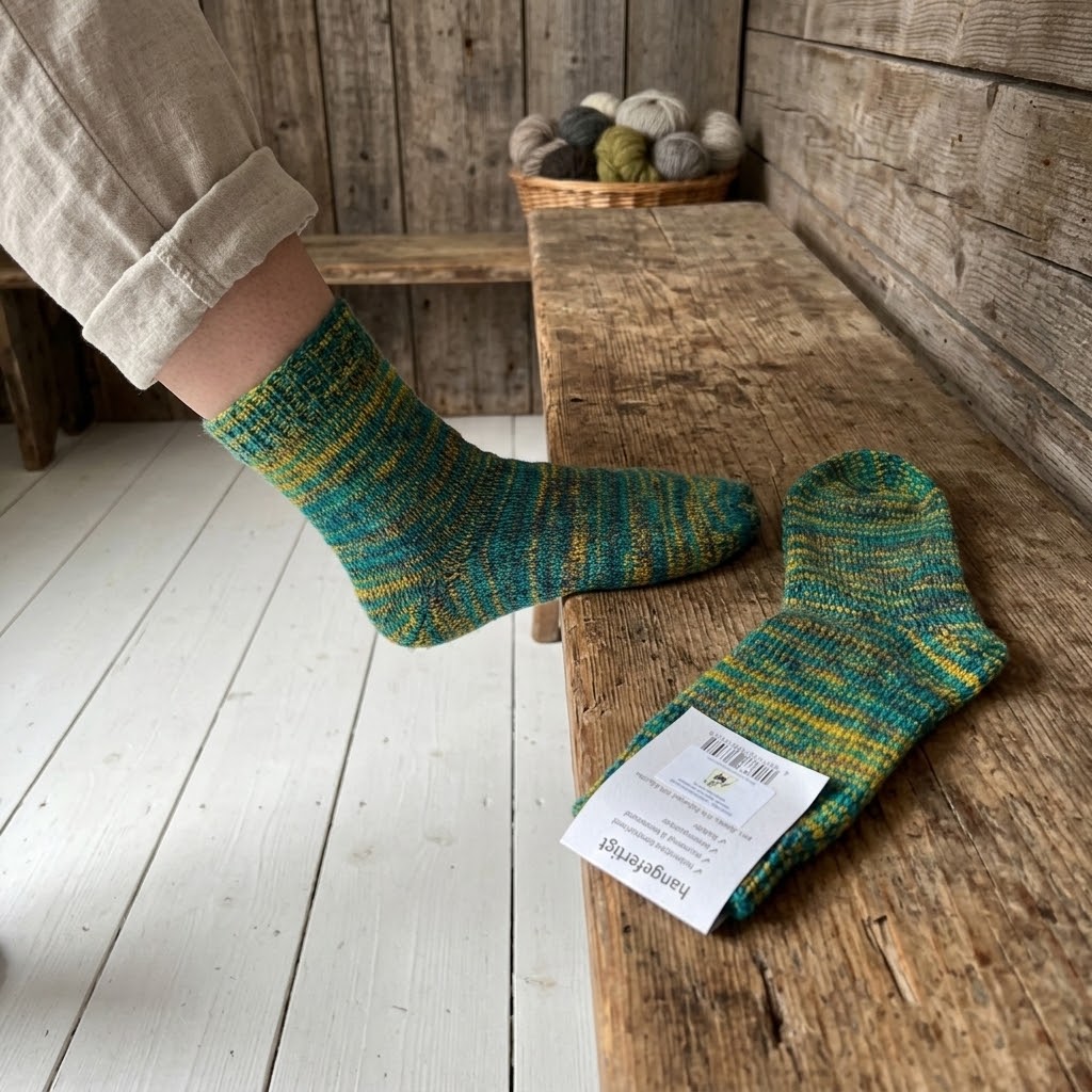 Alpaka Socken wie von Oma gestrickt