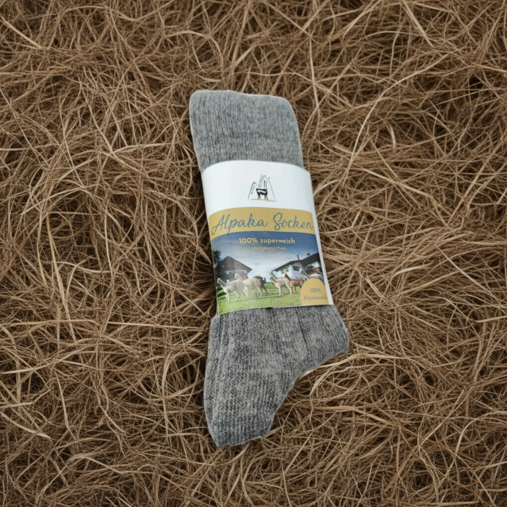 Alpaka Hofsocken 100% Alpaka Wolle Mein Shop